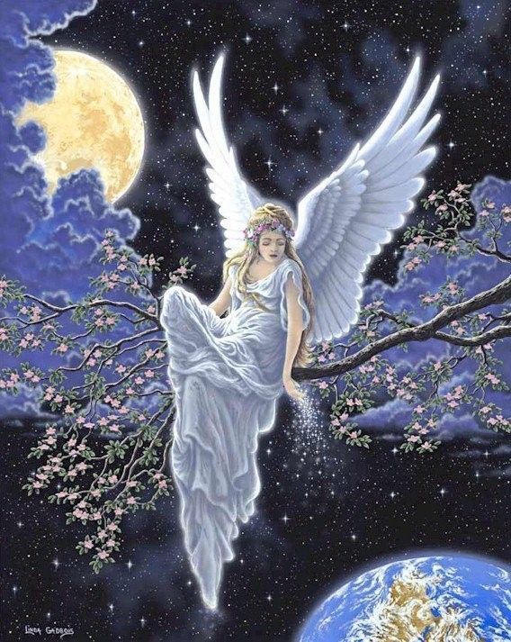 Ange observant la Terre !