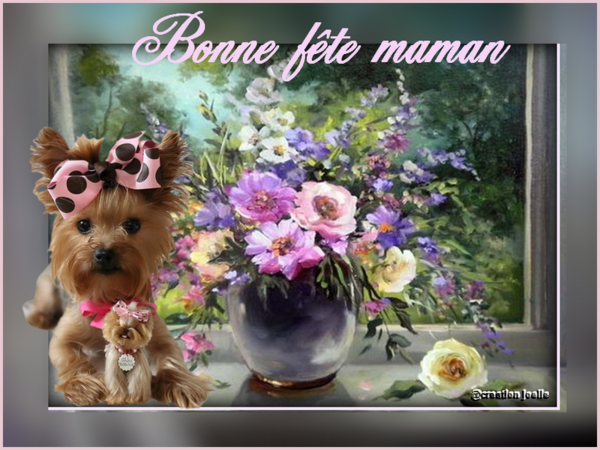 Belles créations Fête des mères chez mon amie Joëlle