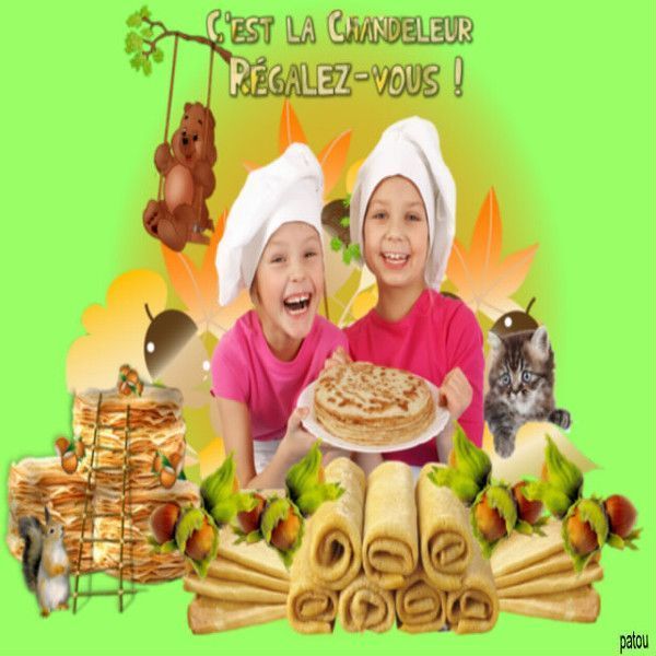 Fête de la chandeleur chez mon amie Patou ...